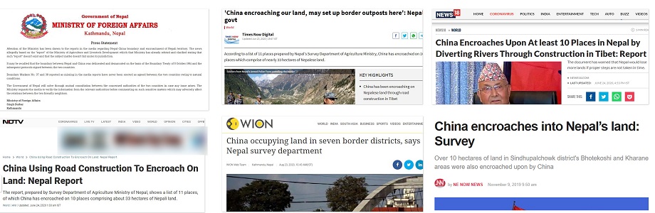 नेपाली भूमिमा चिनियाँ अतिक्रमणसम्बन्धी ‘कथित विवाद’को गलत समाचारमा रमाउँदै भारतीय मिडिया