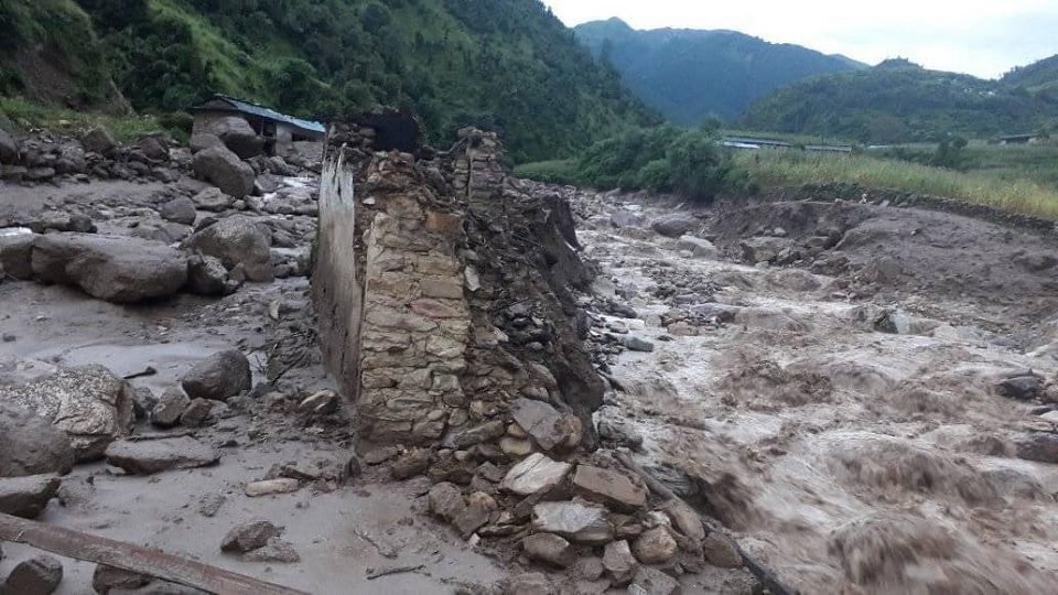 बाग्लुङ भुजी खोलाको बाढीमा बेपत्ता मध्ये पाँच जना मृत फेला