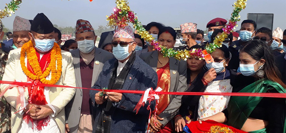 प्रधानमन्त्रीद्वारा राप्ती नदीमा पुल उद्घाटन