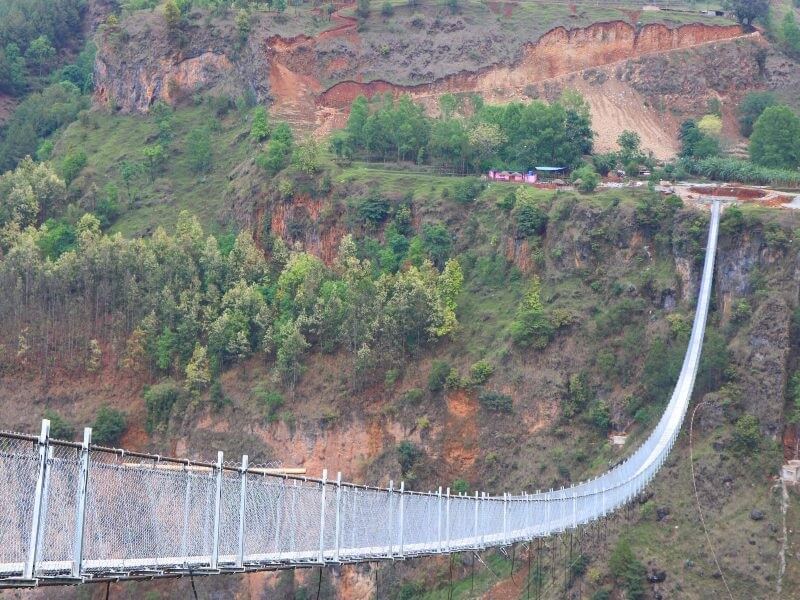 झोलुङ्गे पुललाई विश्व रेकर्ड राख्ने प्रक्रिया शुरु