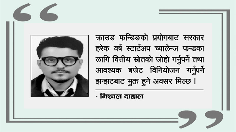 नवप्रवर्तन (स्टार्टअप) कोषका लागि क्राउड फन्डिङ