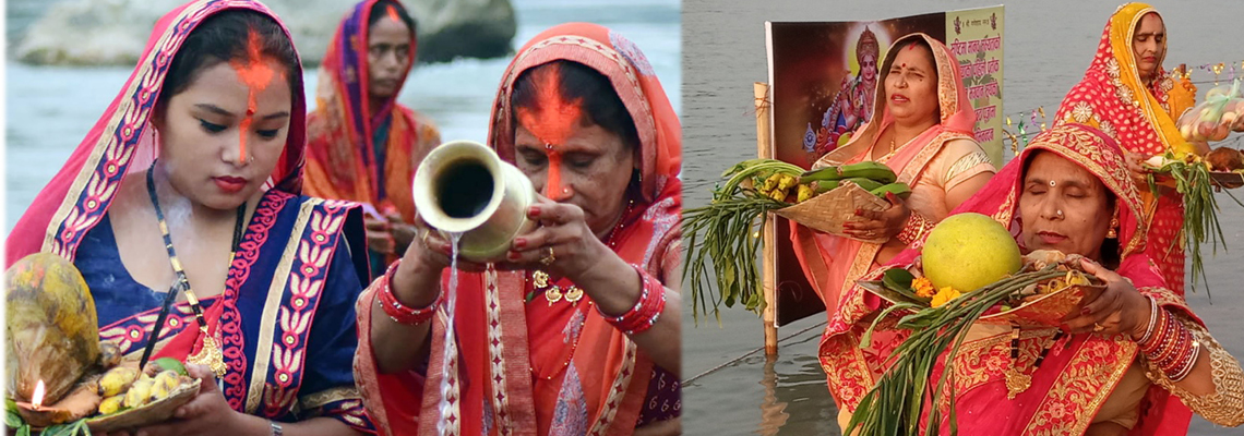 उदाउँदो सूर्यलाई अर्घ दिएर सकियो छठ