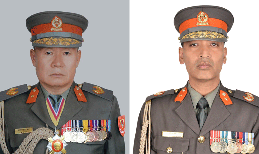सशस्त्र प्रहरी बलमा कार्यरत दुईजना डीआईजी  खड्ग राई र मन्दिप श्रेष्ठले अवकाश