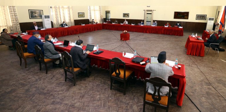 वालुवाटारमा मन्त्रिपरिषद् बैठक बस्दै