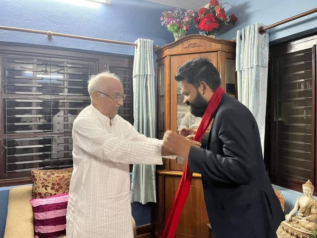 मेयर बालेन शाह र नेकपा एमालेका अध्यक्ष केपी शर्मा ओलीबीच भेटवार्ता