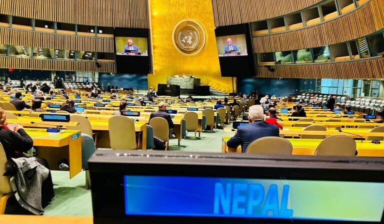 संयुक्त राष्ट्रसंघको ७७औं महासभामा नेपाल एशिया–प्रशान्त क्षेत्रका तर्फबाट उपाध्यक्ष पदमा सर्वसम्मत