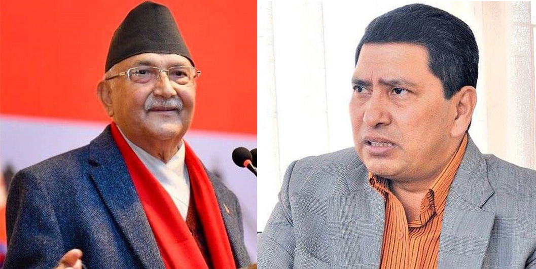 अध्यक्ष केपी शर्मा ओली र नेकपा माओवादी केन्द्रका नेता नारायणकाजी श्रेष्ठबीच बालकोटमा छलफल