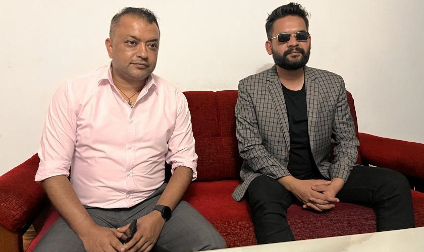 नेपाली काँग्रेसका महामन्त्री गगनकुमार थापा र काठमाडौं महानगरका मेयर बालेन्द्र साहबीच भेटवार्ता