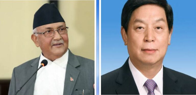 अध्यक्ष ली चान्शुबीच आज बिहान नेकपा एमालेका अध्यक्ष केपी शर्मा ओलीसँग शिष्टाचार भेटवार्ता गर्नुहुने