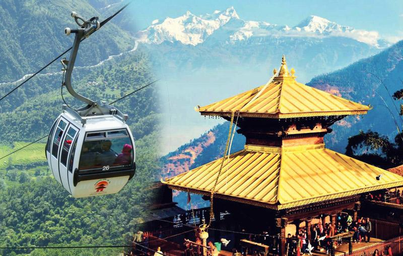 गोरखा प्रसिद्ध धार्मिक स्थल मनकामना मन्दिर जाने केबलकार दुई दिन बन्द हुने