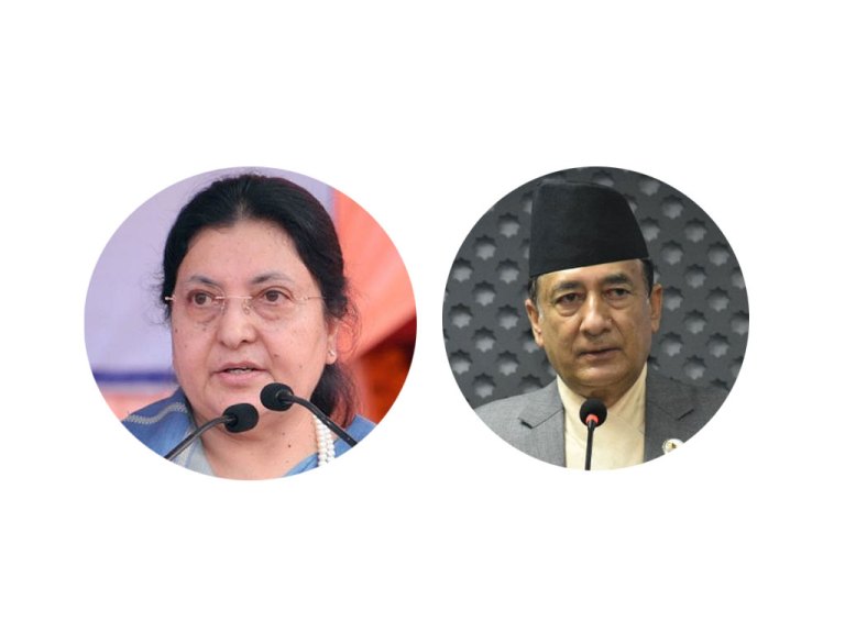 सूचना तथा सञ्चारमन्त्री ज्ञानेन्द्रबहादुर कार्कीले राष्ट्रपति विद्यादेवी भण्डारीलाई भेटे