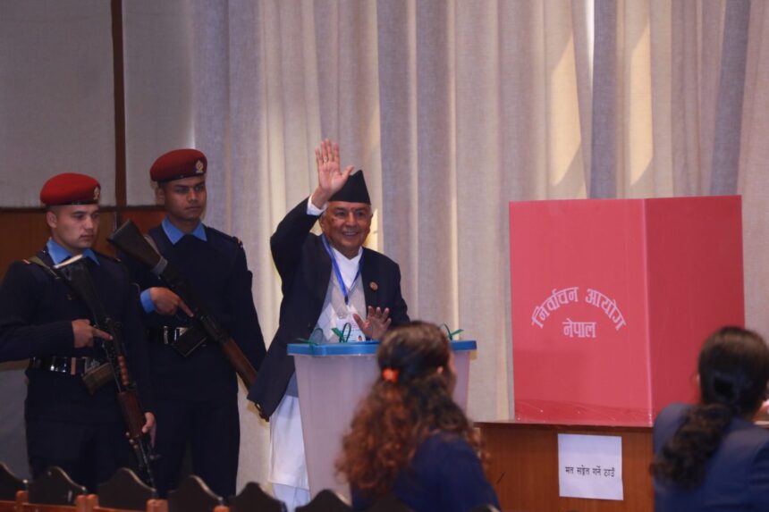 राष्ट्रपतिमा नेपाली काँग्रेसका उम्मेदवार रामचन्द्र पौडेल निर्वाचित