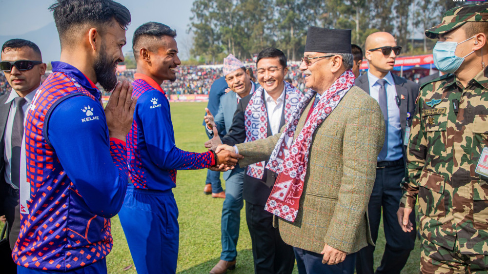 प्रधानमन्त्री पुष्पकमल दाहालले नेपाली क्रिकेट टिमलाई बधाई दिए