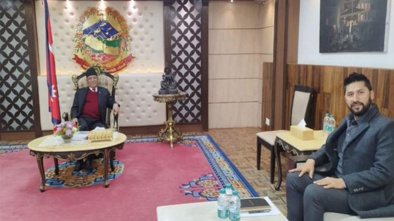 प्रधानमन्त्री पुष्पकमल दाहाल प्रचण्ड र राष्ट्रिय स्वतन्त्र पार्टी (रास्वपा) का सभापति रवि लामिछानेबीचबिहान भेटवार्ता