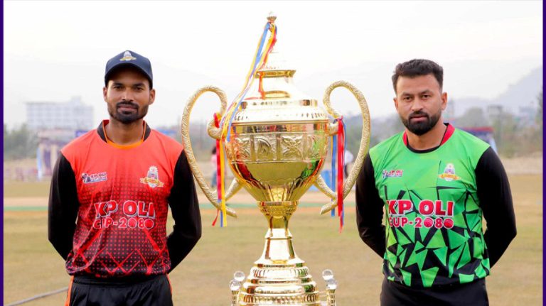 पोखरामा जारी प्रथम केपी अोली कपको उपाधि मधेश प्रदेशलाई
