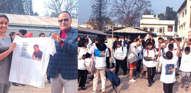 विश्व कीर्तिमानी गीतकार डा. डी आर उपाध्यायका गीत टिसर्टमा प्रदर्शन